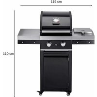 Gasgrill Classic G2 Trolley Grill Gas Garten Gartenkamin Kamin 11,7 kW - Grandhall Gasgrill Classic G2 Trolley Grill Gas Garten Gartenkamin Kamin 11,7 kW - Grandhall von Grandhall