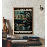 Lose Your Mind Find Soul Vintage-Musikposter, Pot Head-Musiknoten-Kunstdruck, Vinyldruck Auf Leinwand, Vintage-Musik-Wanddekoration Für Wohnzimmer von GraphicCrush