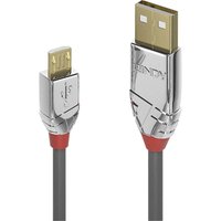 Grau - lindy USB-Kabel usb 2.0 usb-a Stecker, USB-Micro-B Stecker 5.00 m 36654 von Grau