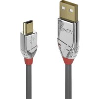 Grau - lindy USB-Kabel usb 2.0 usb-a Stecker, USB-Mini-B Stecker 2.00 m 36632 von Grau