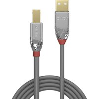 LINDY USB-Kabel USB 2.0 USB-A Stecker, USB-B Stecker 0.50 m Grau 36640 von Grau