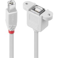 Grau - lindy USB-Kabel usb 2.0 usb-b Stecker, usb-b Buchse 0.50 m 31800 von Grau