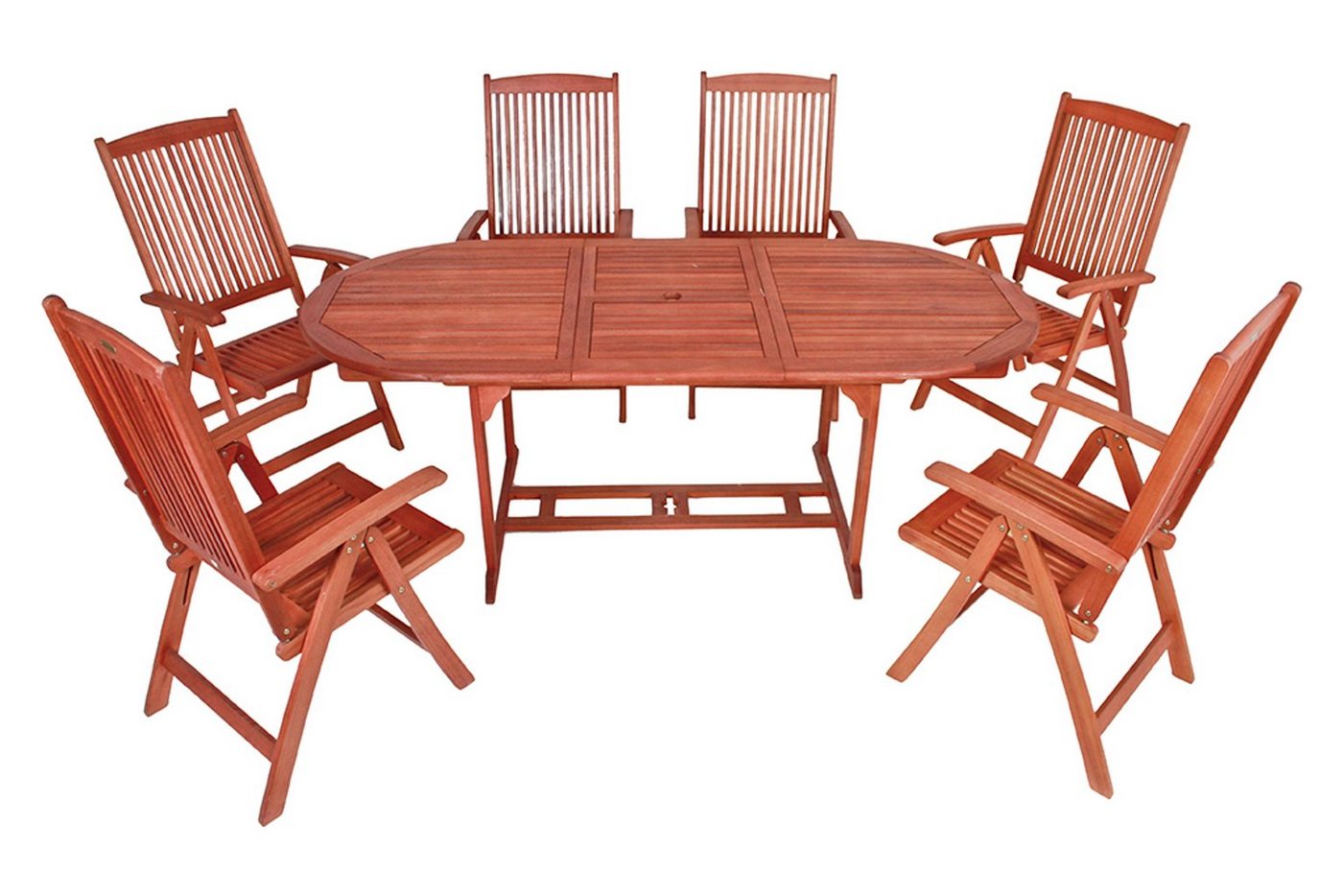 Gravidus Gartenlounge-Set 7-tlg. Gartengarnitur Sitzgruppe Tisch Stuhl von Gravidus