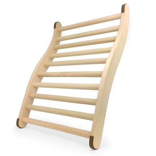 Gravidus ergonomische S-Form Sauna Rückenlehne - Ideal für entspannendes Saunaerlebnis - Sauna und Infrarotkabine Zubehör - Maße: ca. 51 x 38 x 6,5 cm von Gravidus