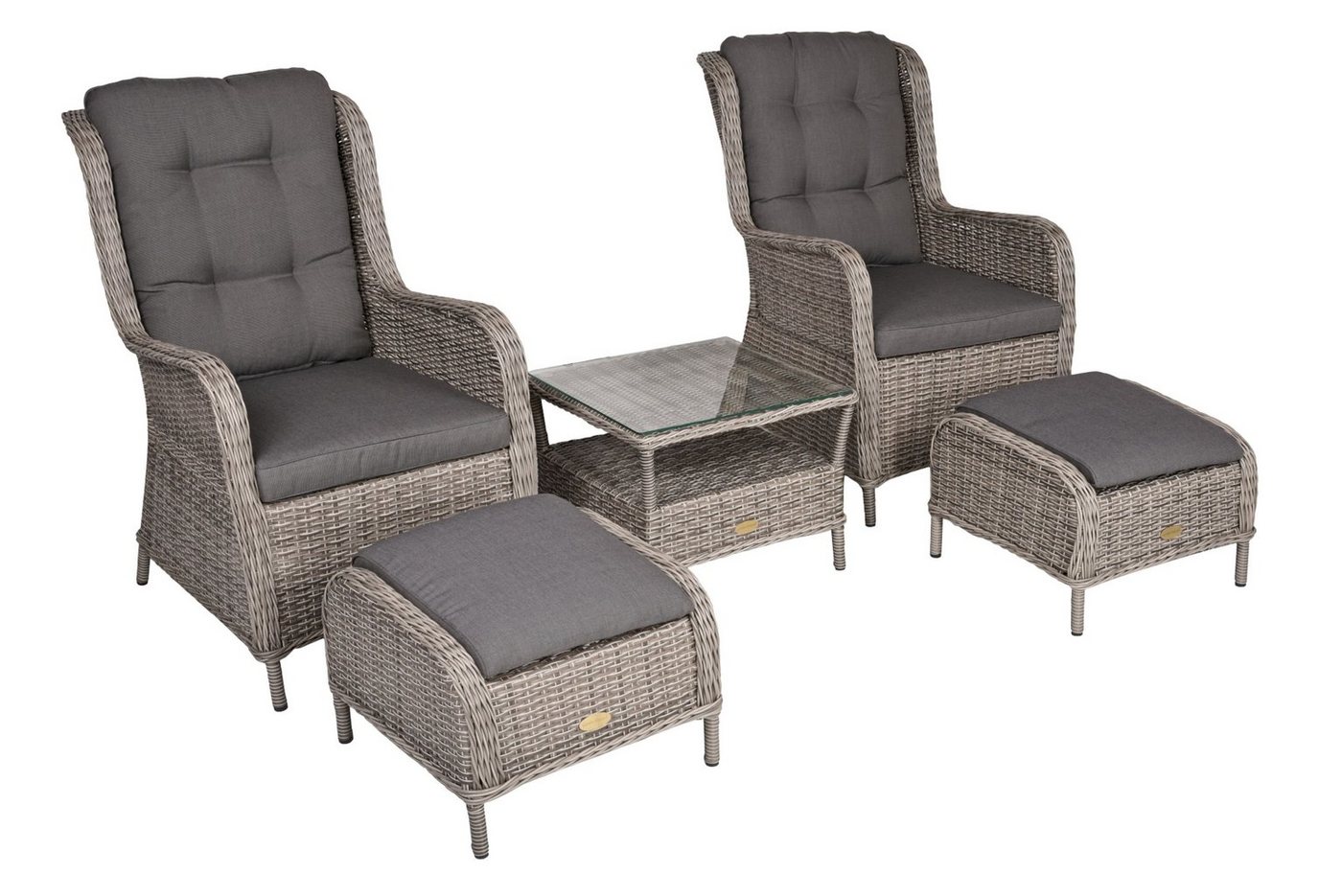 Gravidus Loungeset Sessel-Set VALENCIA 5-tlg Sessel von Gravidus