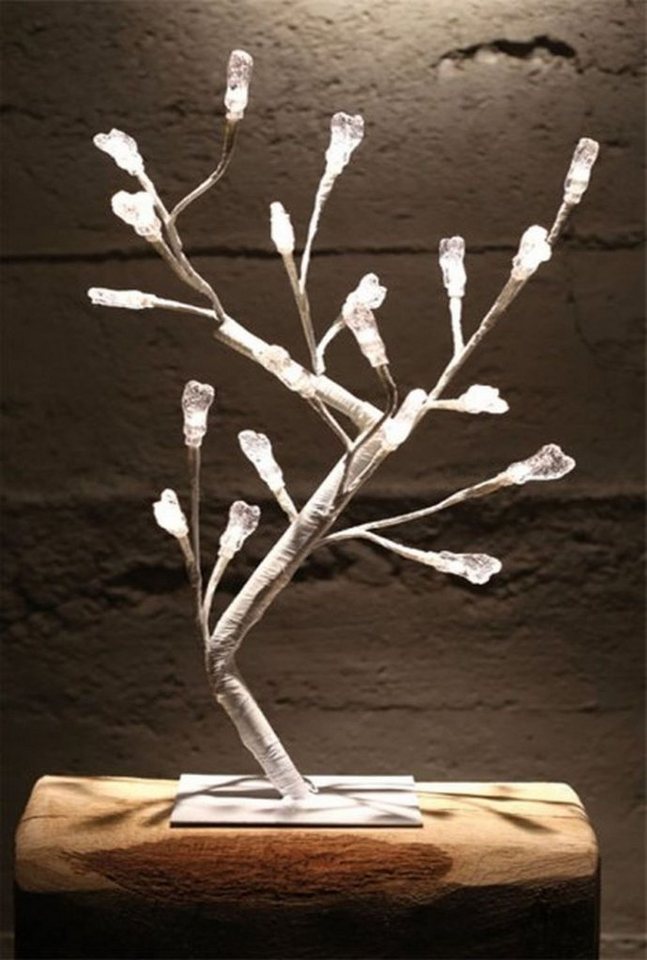 Kunstbaum 20 LED Eisblüte Baum batteriebetrieben 40cm, Gravidus von Gravidus