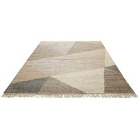 Green Looop Teppich "Vincent GL-82111", rechteckig, Naturfaser Teppich aus Jute mit Baumwolle, mit Fransen, Wohnzimmer von Green Looop