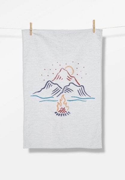 GREENBOMB Nature Aqua Fire Tea Towel - Geschirrtuch von GreenBomb