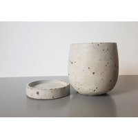 Großer Übertopf Aus Beton Mit Tablett/Betontopf Moderner Blumentopf Industrielles Dekor Planter von GreenSundayPots