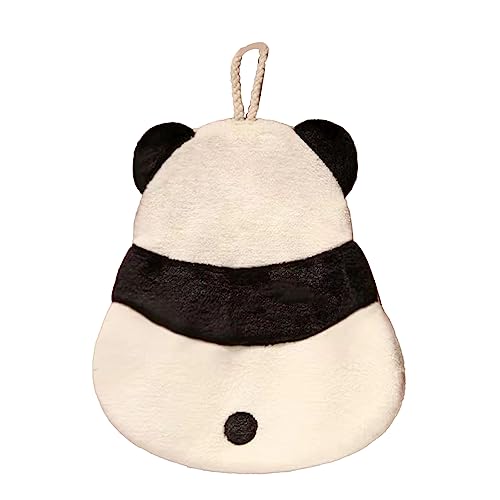 Greensen Handtücher für Kinder Hängende Schnell Trocknende Handtücher Panda/Biene Kinder Hand Handtuch Korallenvlies Handtücher für Küchen und Badezimmer (Panda) von Greensen