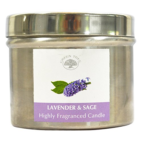Green Tree Geurkaars Lavender sage - 150g von Greentree