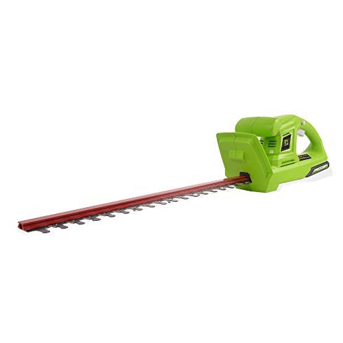 Greenworks Tools Akku-Heckenschere G24HT (Li-Ion 24 V 47 cm Schnittlänge 17 mm Zahnabstand 2800 Schnitte/min t-förmiger Griff ohne Akku und Ladegerät) von Greenworks