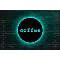 Kaffee Neon Schild, Lichter, Wandkunst, Wand Dekor, Bar Led Bar Neon von GrenadinStore