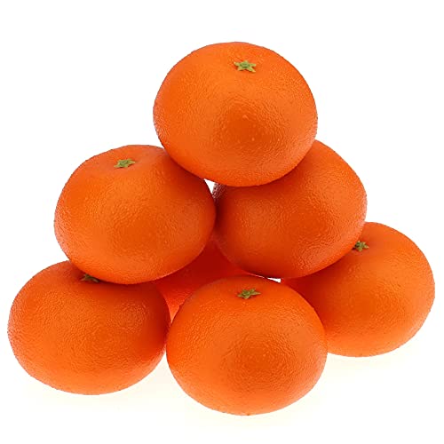 Gresorth 6 Stück Lebensechte Künstliche Orange Faux Gefälschte Früchte Obst Deko Dekoate von Gresorth