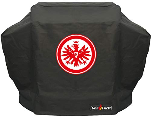 Grillfürst Grill Abdeckhaube Eintracht Frankfurt - robuste Grill-Abdeckung 155 x 66 x 124 cm, wetterfest und wasserdicht, Abdeckung Gasgrill für für Napoleon, Broil King, Weber u.v.m. von Grillfürst