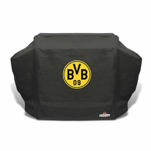 Grillfürst Grill Abdeckhaube BVB Borussia Dortmund - robuste Grill-Abdeckung 159 x 54 x 113 cm, wetterfest und wasserdicht, Abdeckplane für Gasgrill Modelle Grillfürst G620 / G621 von Grillfürst