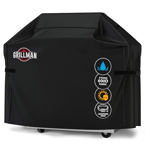 Grillman Grill Abdeckhaube Gasgrill Grillabdeckung Regendicht BBQ Abdeckung Cover Schutzhülle Haube Staubdicht Grill Abdeckplane Grillschutz 147 x 61 x 122cm - Schwarz Grillman Grill Abdeckhaube Gasgrill Grillabdeckung Regendicht BBQ Abdeckung Cover Schutzhülle Haube Staubdicht Grill Abdeckplane Grillschutz 147 x 61 x 122cm - Schwarz von Grillman