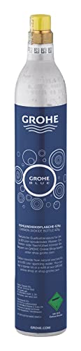 GROHE Blue - CO2 Flasche (425g, für jeden Wassersprudler, für bis zu 60 Liter), chrom, 40651000 von Grohe