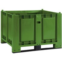 Großbehälter aus Polypropylen, 550 Liter, mit Kufen, grün Großbehälter aus Polypropylen, 550 Liter, mit Kufen, grün von Jungheinrich PROFISHOP