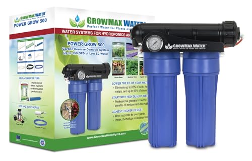 Power Grow 500. 5-stufiges Umkehrosmosesystem für den Einsatz in Hydroponik und Gartenbau. Produziert bis zu 500 l/d - Keine Wartezeiten, produziert bis zu 20 l/h! von GrowMax Water