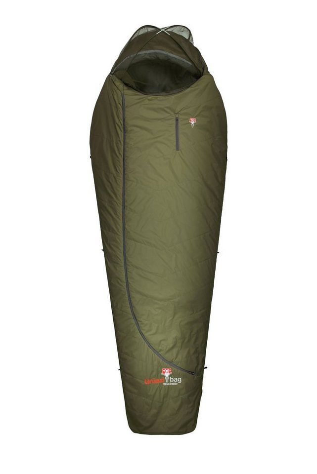 Grüezi bag Mumienschlafsack Biopod Wolle, Survival 185 Schlafsack, Almwolle-Füllung, 215x78x50cm, 1200g von Grüezi bag