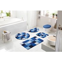 Grund Badematte "Mosaik", Höhe 20 mm, rutschhemmend beschichtet, fußbodenheizungsgeeignet, angenehm weich, Badematten auch als 3 teiliges Set erhältlich von Grund
