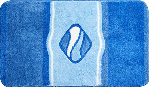 Grund Jewel Badteppich, Acryl, Blau, 60 x 100 cm von Grund