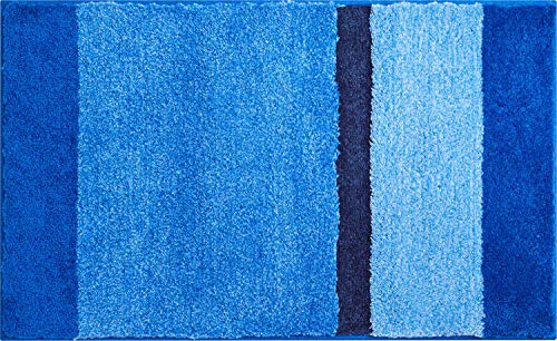 Grund Room Badteppich, Acryl, Blau, 60 x 100 cm von Grund