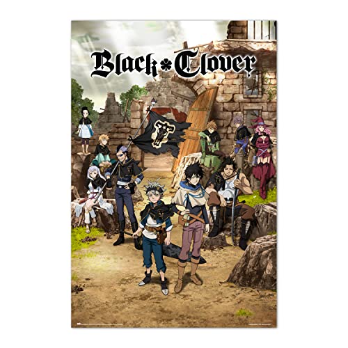Grupo Erik Anime Poster - Black Cover Black Bull Squad und Yuno Poster - Kunstdruck - Deko Wohnzimmer oder Deko Schlafzimmer - Kunstdruck - Deko Wohnzimmer - Größe : 61 x 91 von Grupo Erik