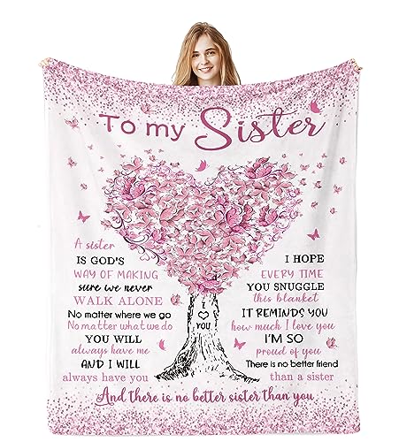 Gtoaxxno Sister Gifts, Happy Birthday Gifts for Sister From Sister Brother, Sister Blanket Sisters Birthday Graduation Gifts Ideas for Women (Sister Gifts-153x127cm) von Gtoaxxno