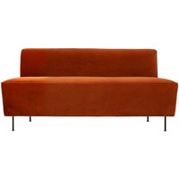 Sofa Modern Line Dining red/black 280 cm L von Gubi