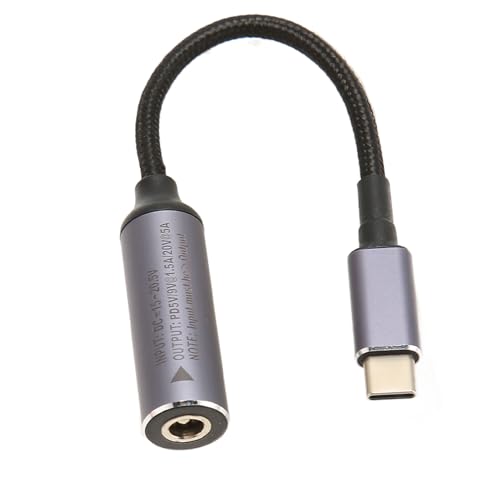 Gugxiom DC-Buchse auf Typ-C-Stecker, 100 W, Schnellladung, DC 5,5 X 2,5 Mm Eingang auf USB-C-Ausgang, Adapter für Mobiltelefone, Laptops von Gugxiom