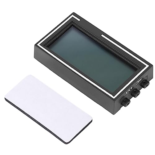 Gugxiom Digitaler LCD-Bildschirm mit Uhrzeit und Datum für das Armaturenbrett, den Schreibtisch und den Computer Im Auto mit Selbstklebender Halterung von Gugxiom