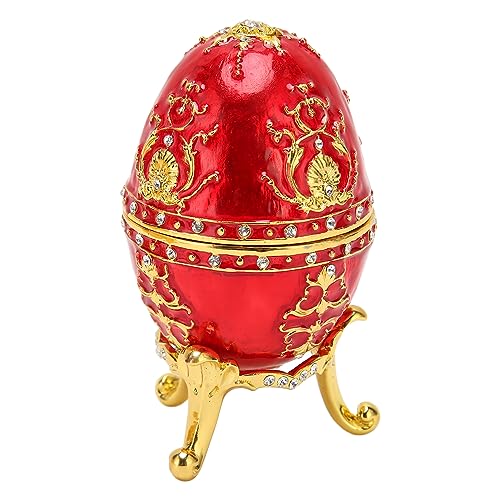 Vintage-Ei-Schmuckkästchen Im Fabergé-Stil – Einzigartige Handbemalte Emaillierte Schmuckschatulle, Sammlerstück in Limitierter Auflage, Einzigartige Wohndekoration, Eiförmige Vintage-Ei-Schmuckkästchen Im Fabergé-Stil – Einzigartige Handbemalte Emaillierte Schmuckschatulle, Sammlerstück in Limitierter Auflage, Einzigartige Wohndekoration, Eiförmige von Gugxiom