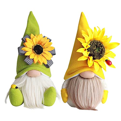 Bienenzwergdekor, Niedliche Wichtel Mit Sonnenblume Sträuße Frühlingsdeko, Süßer Hummel-Gnom, Frühlingswichtel Für Terrasse, Hof, Rasen, Ornament Geschenk, Biene Wichtel Frühling Bienenelfen Deko von Gusengo