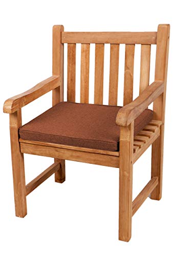 Gutekissen® Sitzkissen für Bank, Gartenschaukeln, Sitz, glatt. FK5 (50x50x5, Orange) von Gutekissen