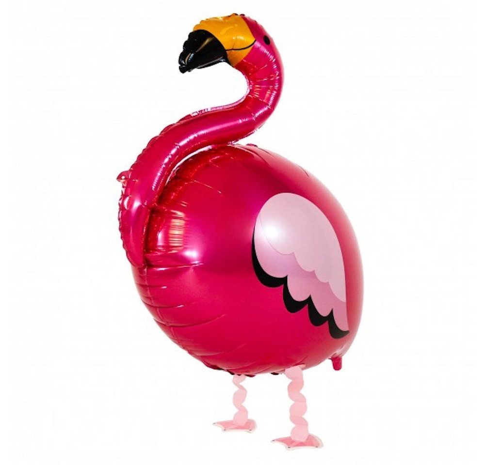 H-Erzmade Folienballon Airwalker Buddie - Flamingo Ø 83 cm von H-Erzmade