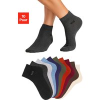 H.I.S Kurzsocken, (Packung, 10 Paar), mit farbigem Innenbund von H.I.S