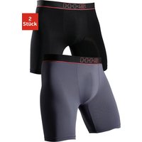 H.I.S Funktionsboxer, (Packung, 2 St.), in sportiver Optik mit langem Bein in Microfaser-Qualität von H.I.S