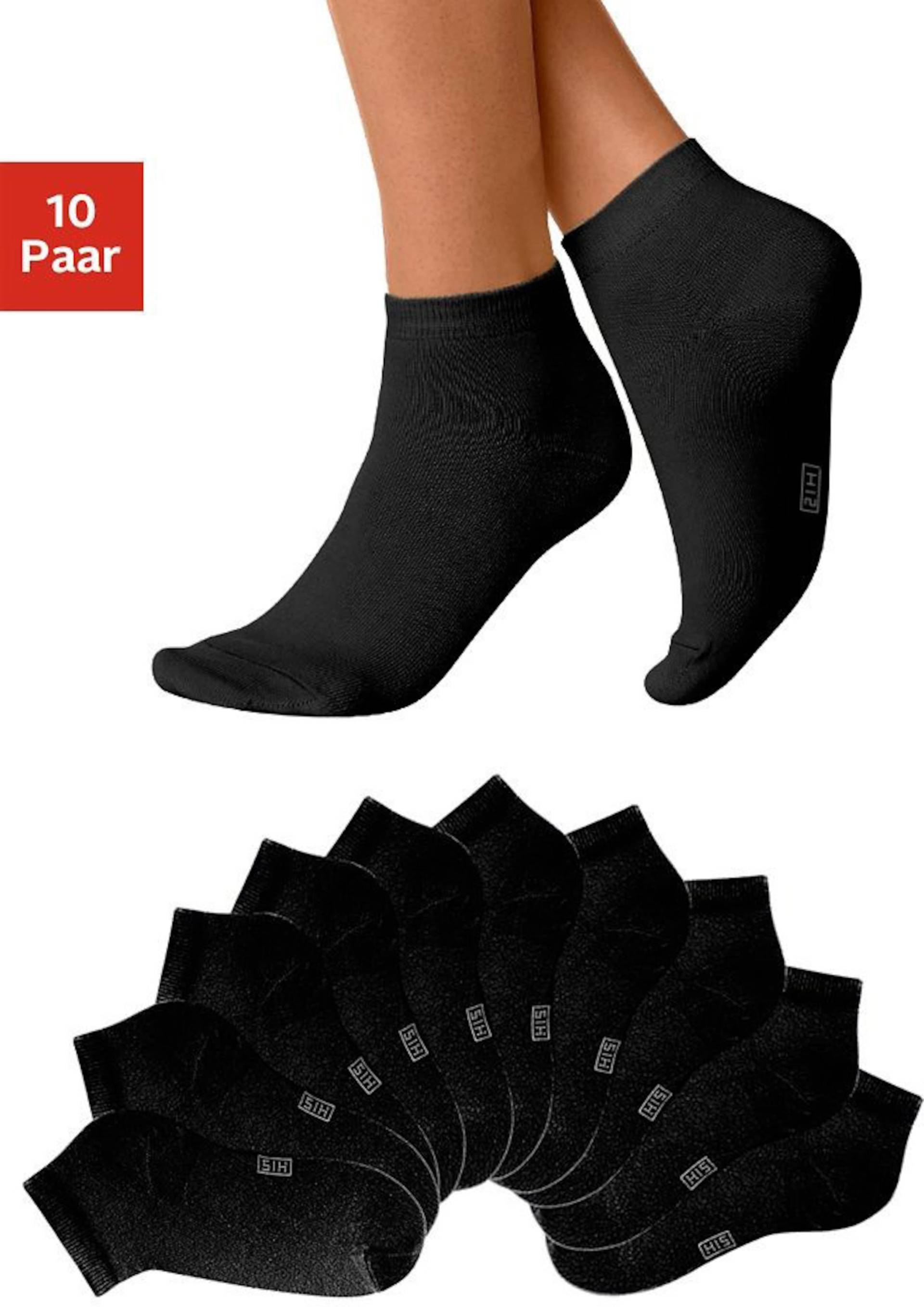 Kurzsocken in schwarz von H.I.S von H.I.S