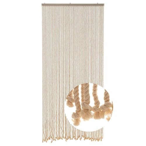 HAB & GUT -DV0120- Seilvorhang Türvorhang MARE 54 extradicke Stränge 90/200 cm Beige Zimmertüren Insektenschutz Balkon Terrasse Boho HAB & GUT -DV0120- Seilvorhang Türvorhang MARE 54 extradicke Stränge 90/200 cm Beige Zimmertüren Insektenschutz Balkon Terrasse Boho von HAB & GUT