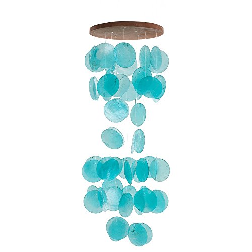 HAB & GUT -HA104- Windspiel TÜRKIS, Perlmutt, 60 cm, Fensterschmuck, Mobile für Fenster, Wand, Zimmer, Terrasse und Balkon HAB & GUT -HA104- Windspiel TÜRKIS, Perlmutt, 60 cm, Fensterschmuck, Mobile für Fenster, Wand, Zimmer, Terrasse und Balkon von HAB & GUT