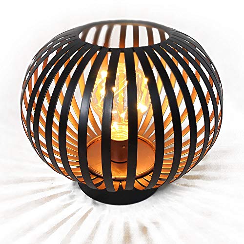 HAB & GUT LED Windlicht Kupfer L236- Kugel Deko Lampe Metall Tischlampe gestreift Batterie Lichteffekt Terrasse Balkon HAB & GUT LED Windlicht Kupfer L236- Kugel Deko Lampe Metall Tischlampe gestreift Batterie Lichteffekt Terrasse Balkon von HAB & GUT