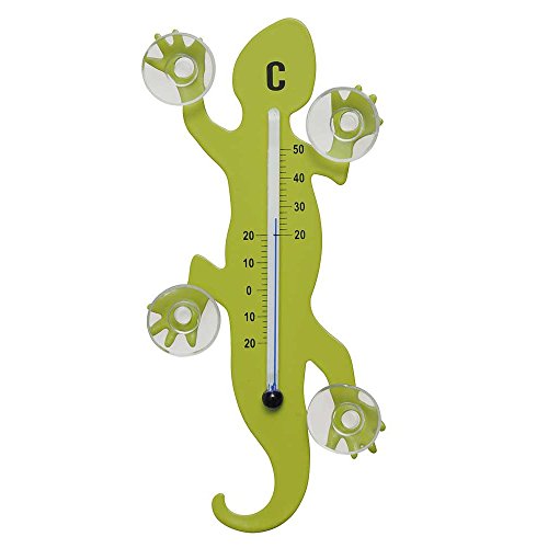 HAB & GUT -TG001-HELLGRÜN- Fenster - Thermometer Gecko Lime/GRÜN/GELB aus Metall mit 4 extra starken Saugnäpfen zur Befestigung innen/außen HAB & GUT -TG001-HELLGRÜN- Fenster - Thermometer Gecko Lime/GRÜN/GELB aus Metall mit 4 extra starken Saugnäpfen zur Befestigung innen/außen von HAB & GUT