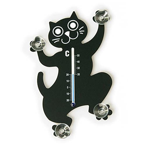HAB & GUT -TG004- Fensterthermometer Schwarze Katze schwarzer Kater mit Saugnäpfen HAB & GUT -TG004- Fensterthermometer Schwarze Katze schwarzer Kater mit Saugnäpfen von HAB & GUT
