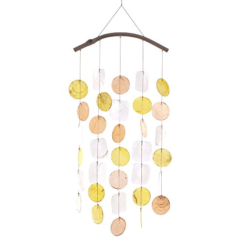 HAB & GUT -WCKU003A- Windspiel GELB/ORANGE/WEIß, Perlmutt, 66 cm, Fensterschmuck, Mobile für Fenster, Wand, Zimmer, Terrasse und Balkon HAB & GUT -WCKU003A- Windspiel GELB/ORANGE/WEIß, Perlmutt, 66 cm, Fensterschmuck, Mobile für Fenster, Wand, Zimmer, Terrasse und Balkon von HAB & GUT