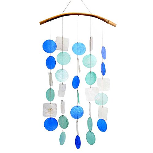 HAB & GUT -WCKU003B- Windspiel BLAU/GRÜN/WEIß, Perlmutt, 66 cm, Fensterschmuck, Mobile für Fenster, Terrasse, Balkon HAB & GUT -WCKU003B- Windspiel BLAU/GRÜN/WEIß, Perlmutt, 66 cm, Fensterschmuck, Mobile für Fenster, Terrasse, Balkon von HAB & GUT