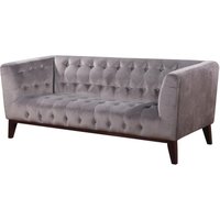 Sofa aus Samt Vanessa - Hellgrau von HABITAT ET JARDIN