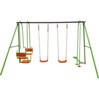 Habitat Et Jardin - Spielgerüst aus Stahl Mano - 1,96 m - 4 Geräte von HABITAT ET JARDIN