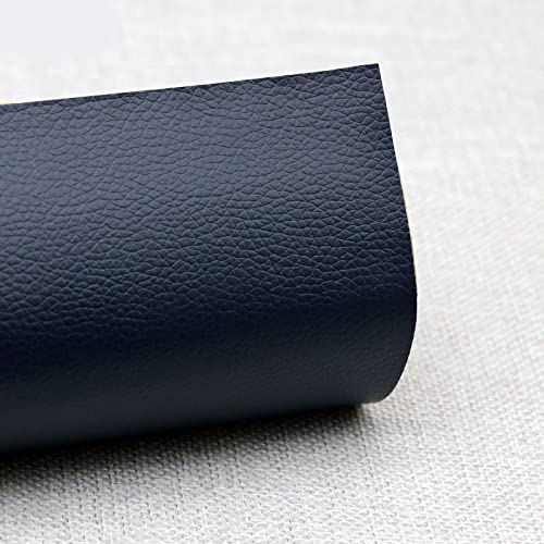 Leder patch（Navy blau）Selbstklebende Lederflicken Reparatur von Lederflicken für Autositze, Heimtextilien aus Leder, Sofas DIY kreative Lederproduktion（50 * 120cm） von HAHII